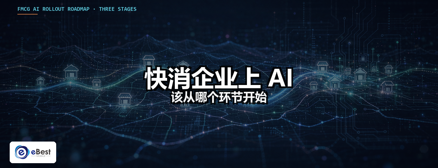 快消企业上 AI,应该从哪个环节开始?三阶段落地路线图